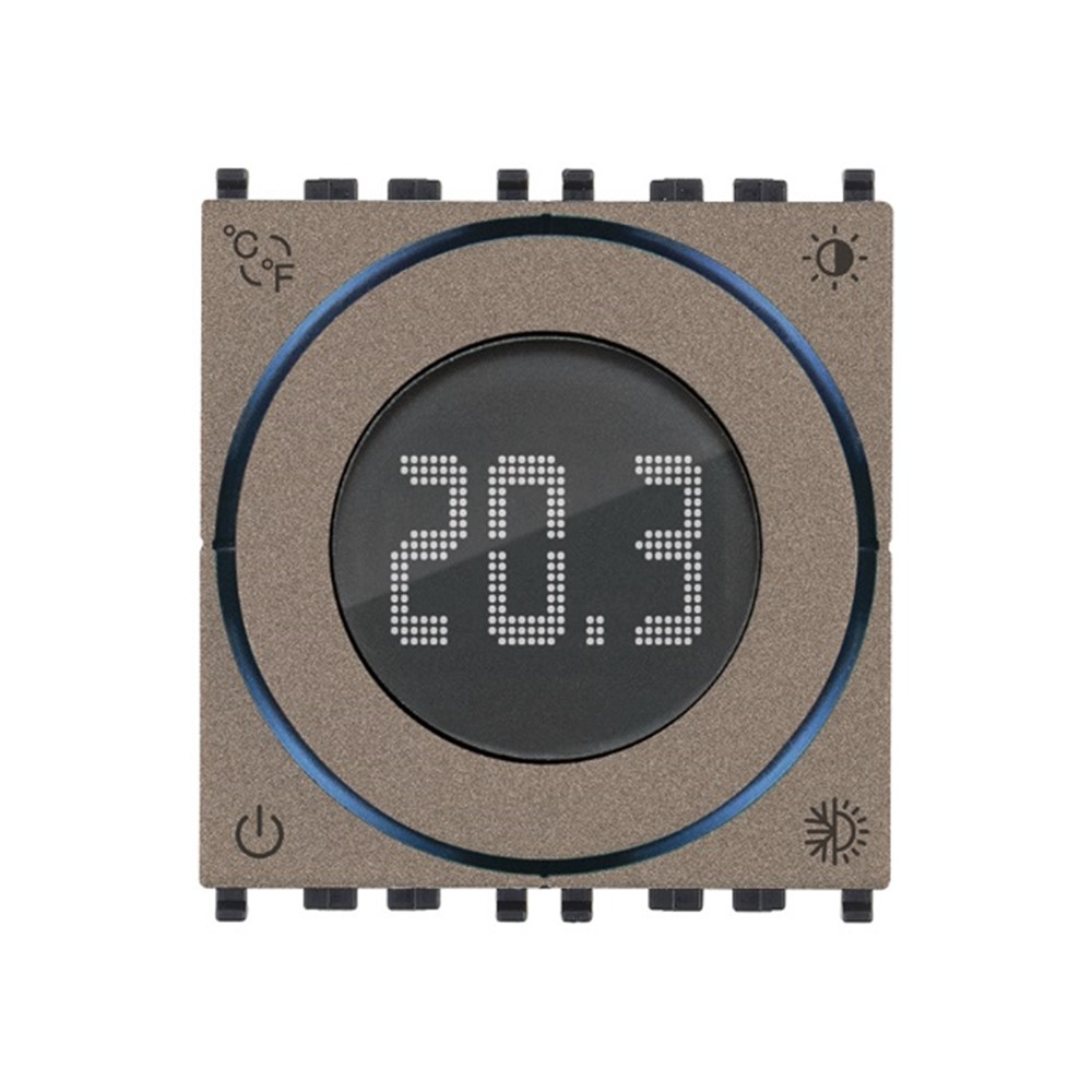 02970.M Ротативен стаен термостат за Eikon, Arké и Plana, 2M, 100-240V, metal, Vimar_small
