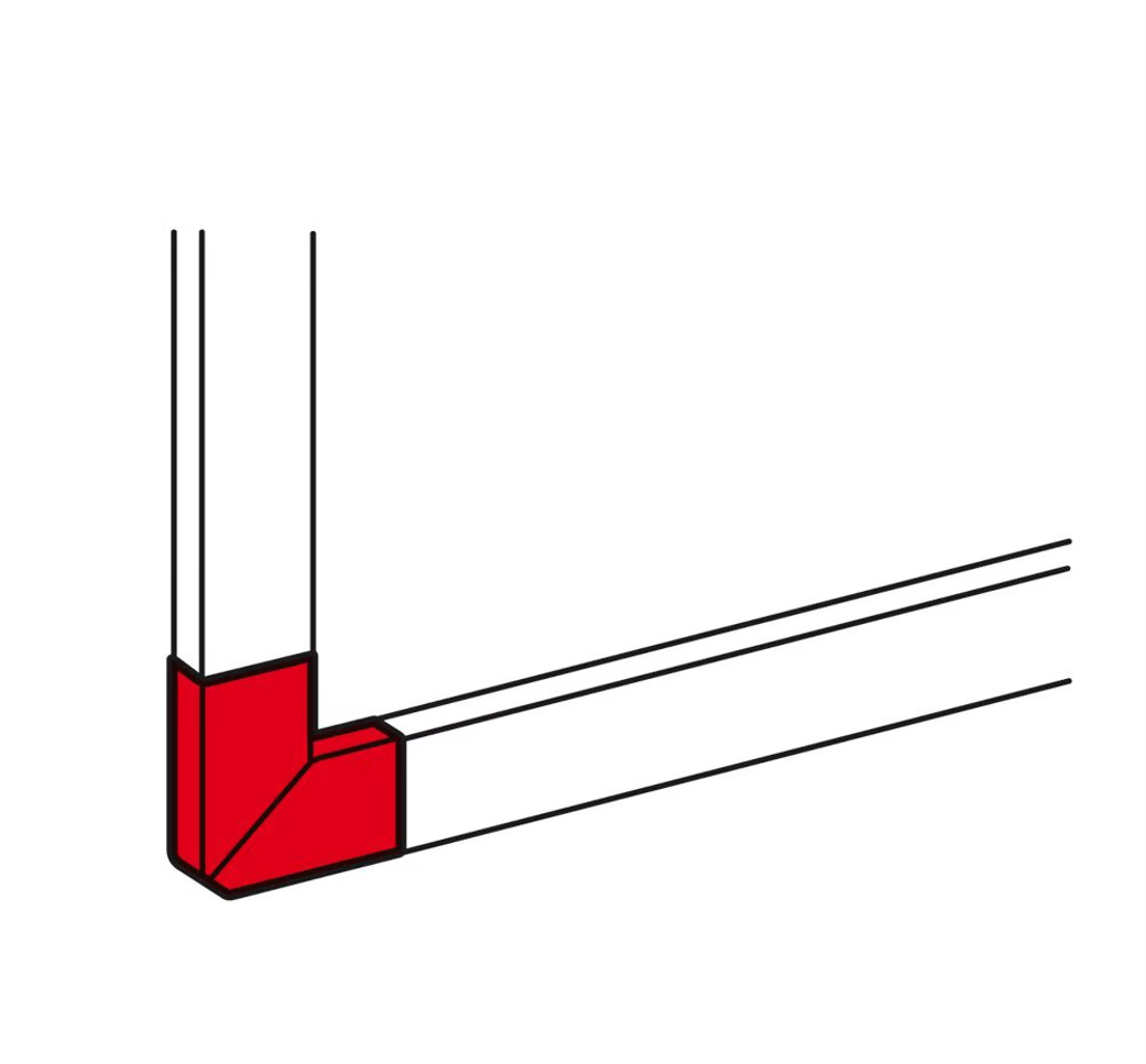 030253 Legrand Плосък ъгъл за мини кабелен канал DLPlus 32Х12,5, бял_small