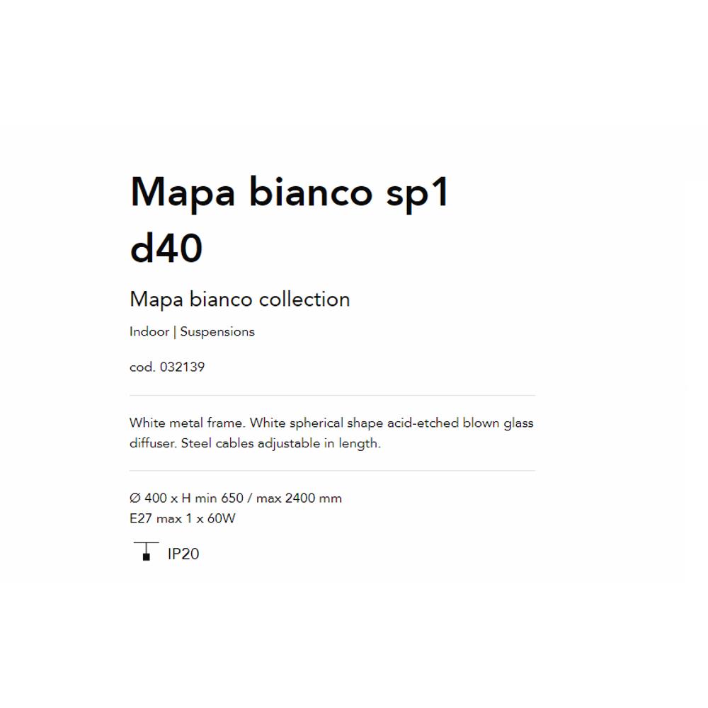 032139 Mapa Bianco Полилей, E27 max1x60W, IP20, Ideal Lux_small