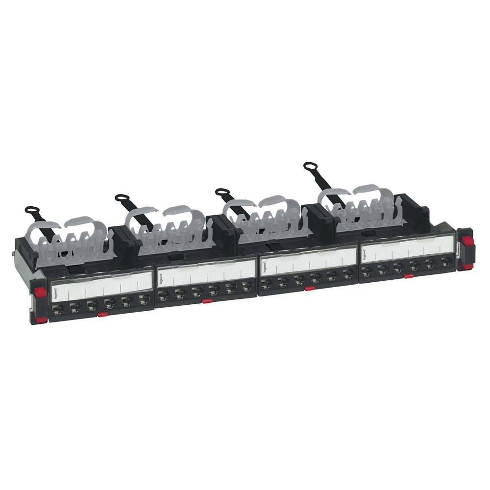033772A 19-инчов 1U LCS³ прав пач панел категория 6A, оборудван с 24 RJ45 STP конектора, Legrand_small