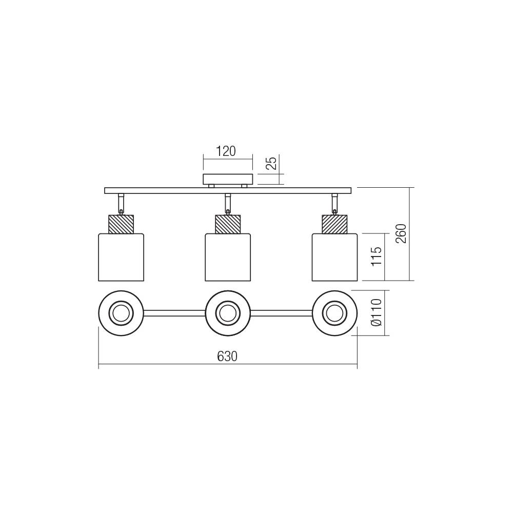 04-529 Аплик HANSEN AP/PL 3X42W E27 SBK Smarter_small