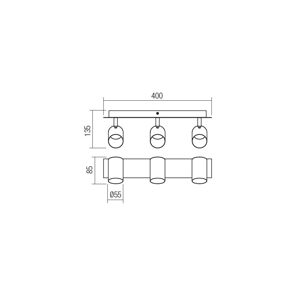 04-539 Аплик CRIUS PL 3X35W GU10 Smarter_small