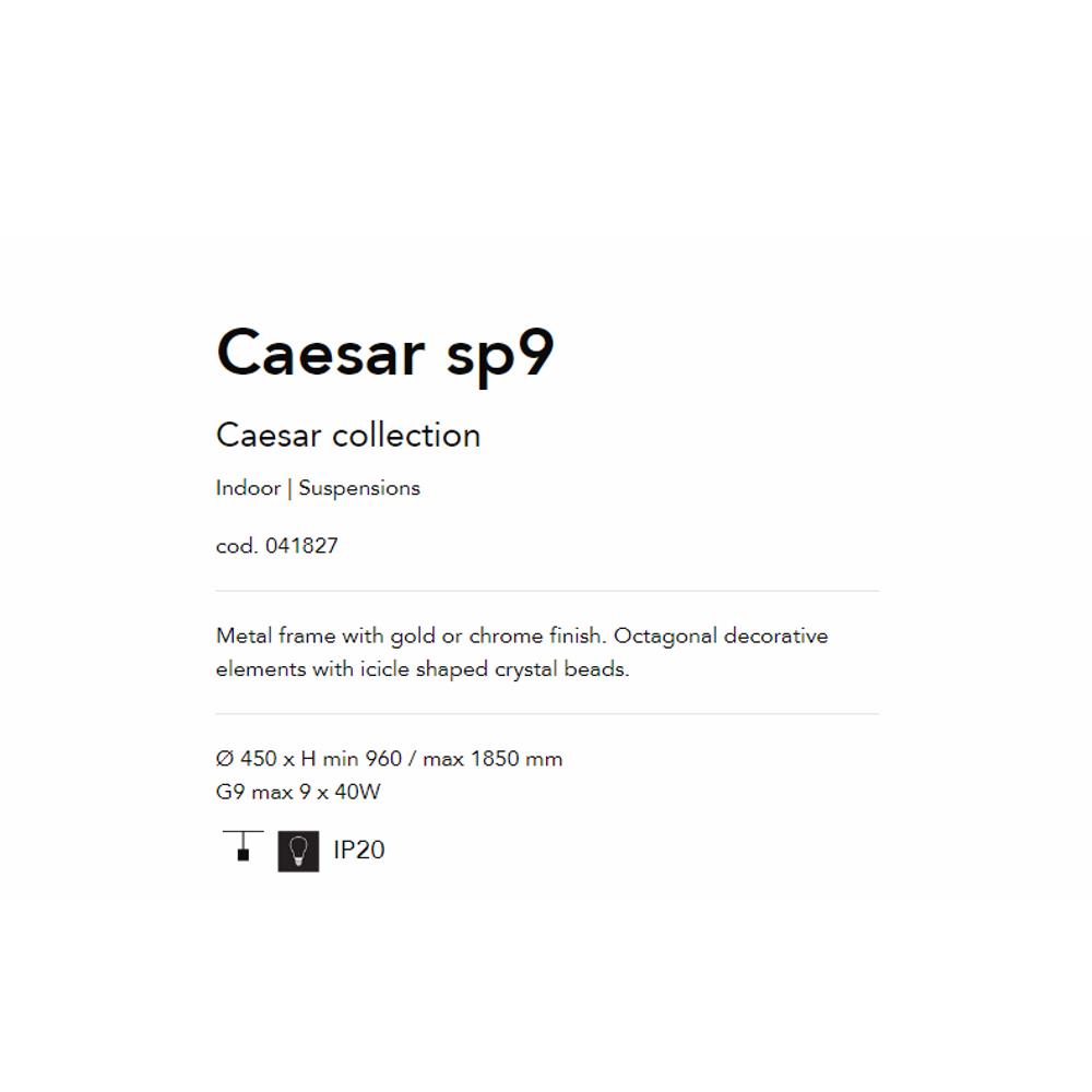041827 Caesar Полилей, G9 max9x40W, IP20, Ideal Lux_small