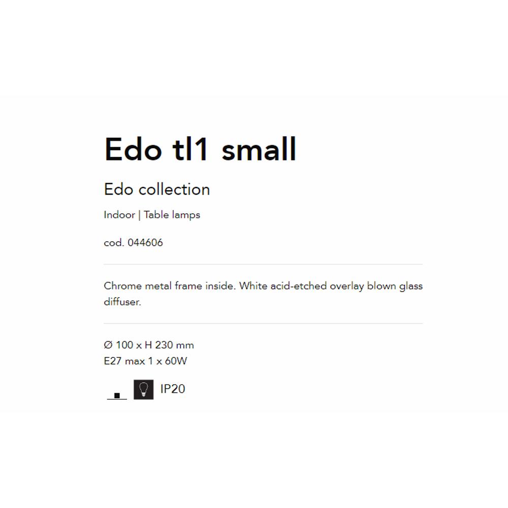044606 Edo Настолна лампа Small E27 max 1 x 60W, IP20 Ideal Lux_small