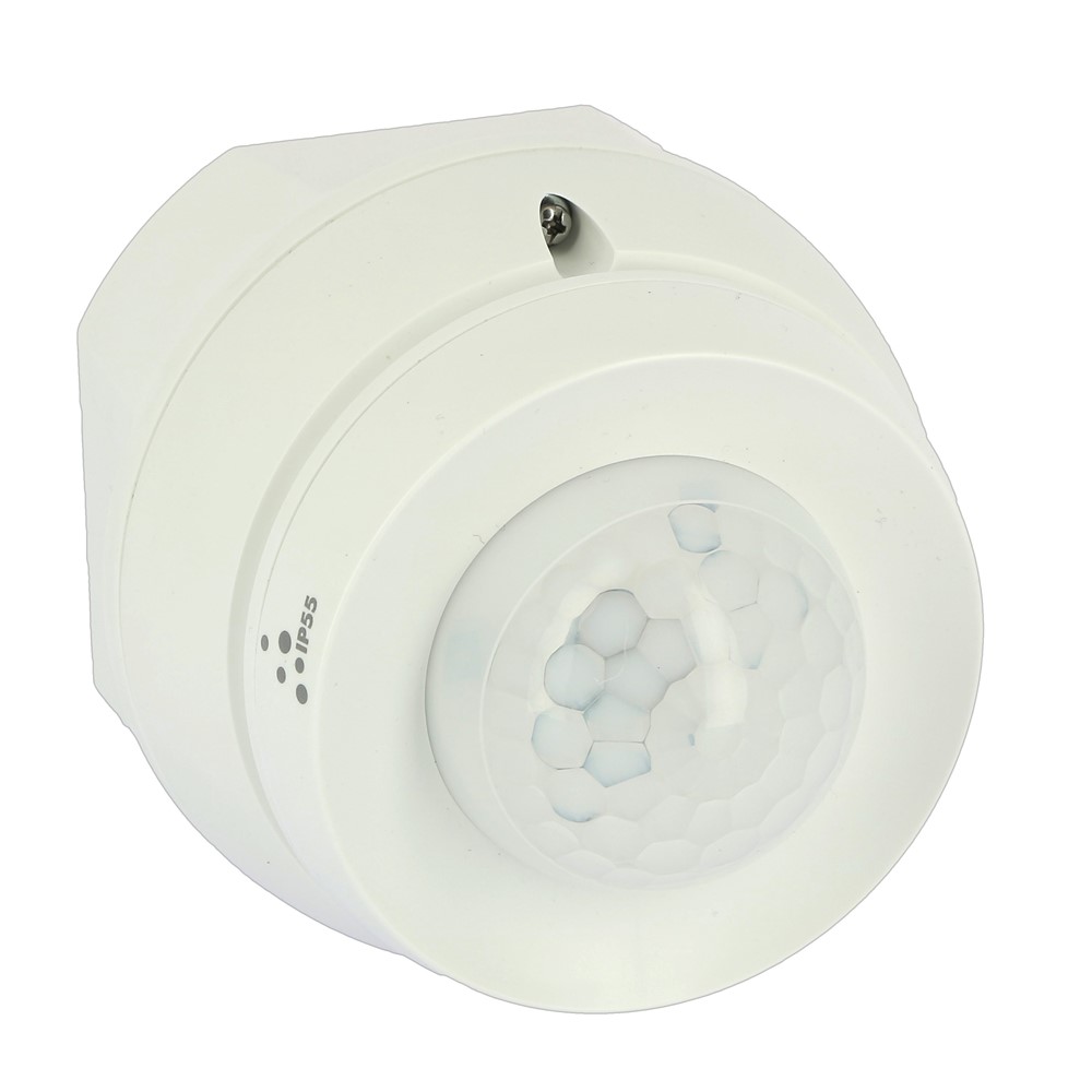 048460 PIR Детектор за движение Green-I GI-IMW-IP55, ОМ на стена, on/off, обхват 360°, до 12м, IP55, white, Legrand