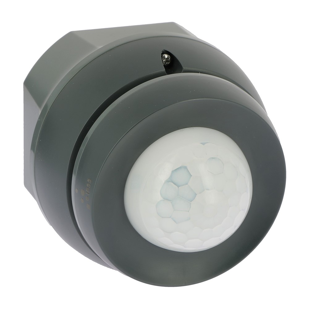 048461 PIR Детектор за движение Green-I GI-IMW-IP55, ОМ на стена, on/off, обхват 360°, до 12м, IP55, black, Legrand_small