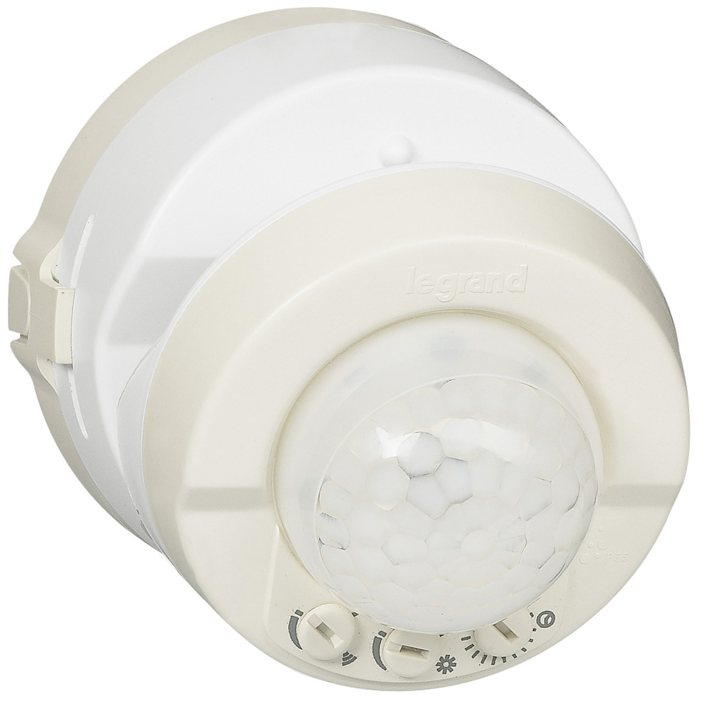 048898 Детектор за движение Plexo New, IP55 IK04, с неутрала, 3-проводен, ОМ, бял, Legrand_small