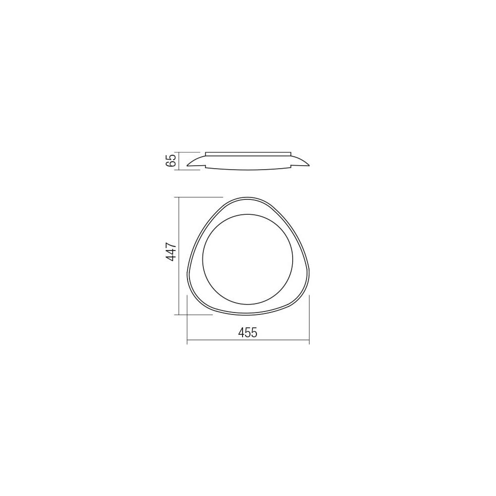 05-922 Плафониера VERENA PL LED 24W 4000K BK Smarter_small