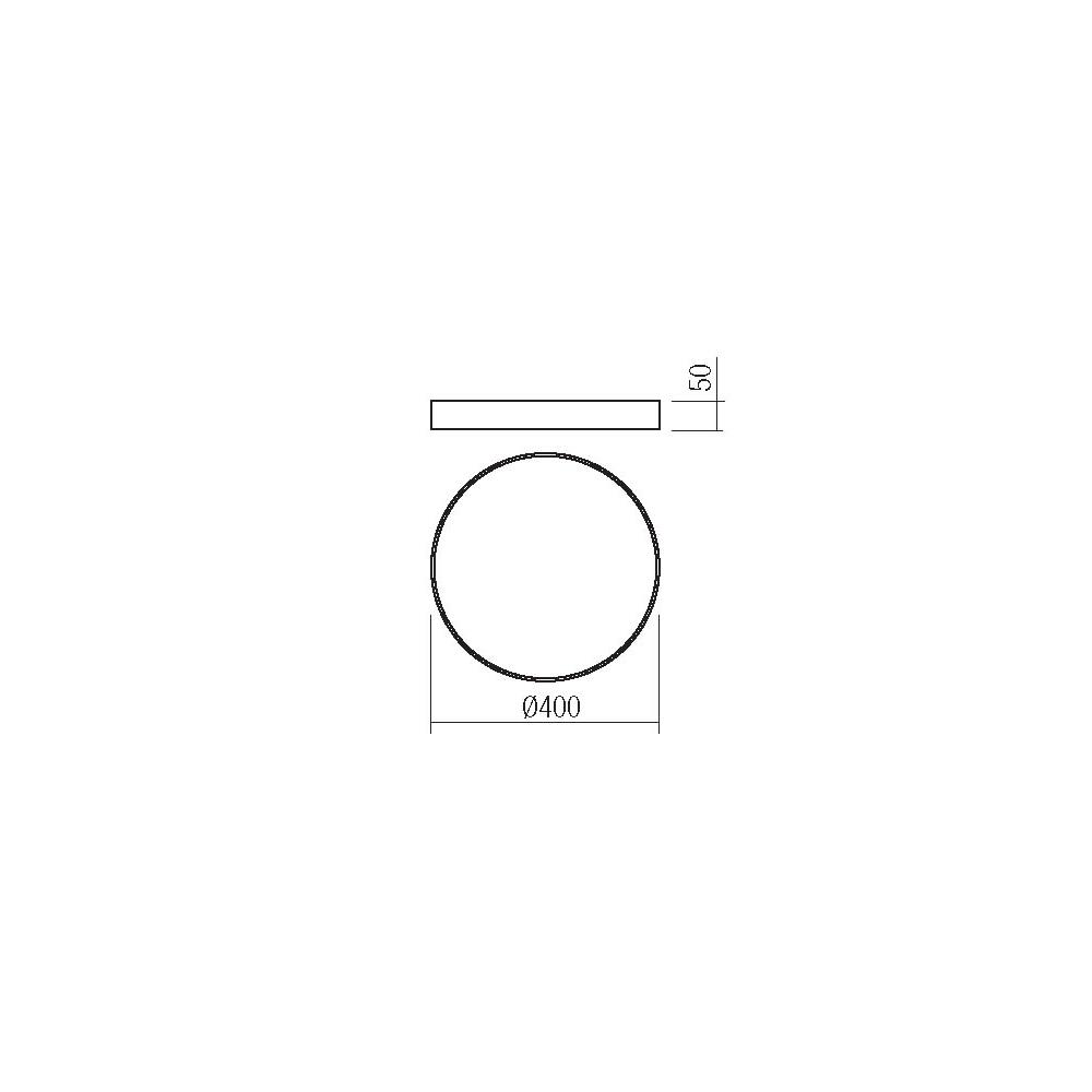 05-931 Плафониера KNOB PL LED 36W WH 3000-6500K Smarter_small