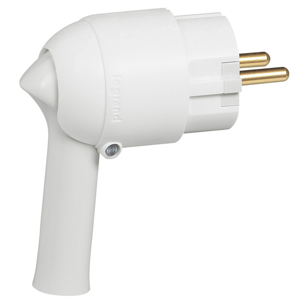 050175 Щепсел 2P+E 16A 230V, с лесно изваждане от контакта, бял, Legrand