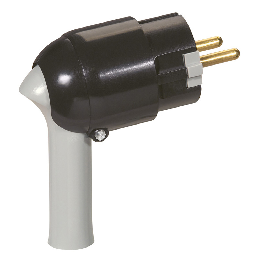 050176 Щепсел 2P+E 16A 230V, с лесно изваждане от контакта, черен, Legrand