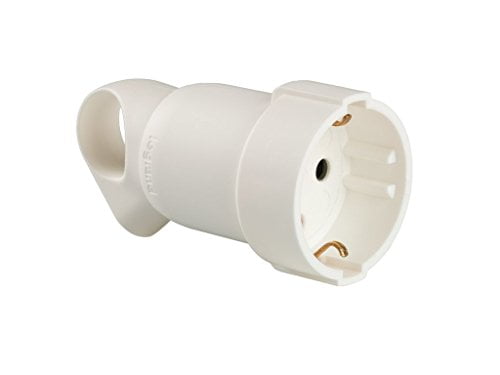 050191 Legrand Подвижен контакт с ухо 2P+E, 16 A, немски стандарт, Бял