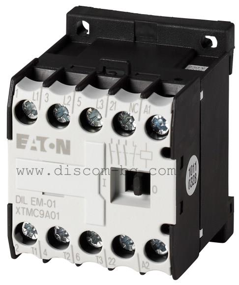 051797 DILEM-01 4kW - (400VAC,50Hz/440VAC,60Hz) - Контактор Eaton