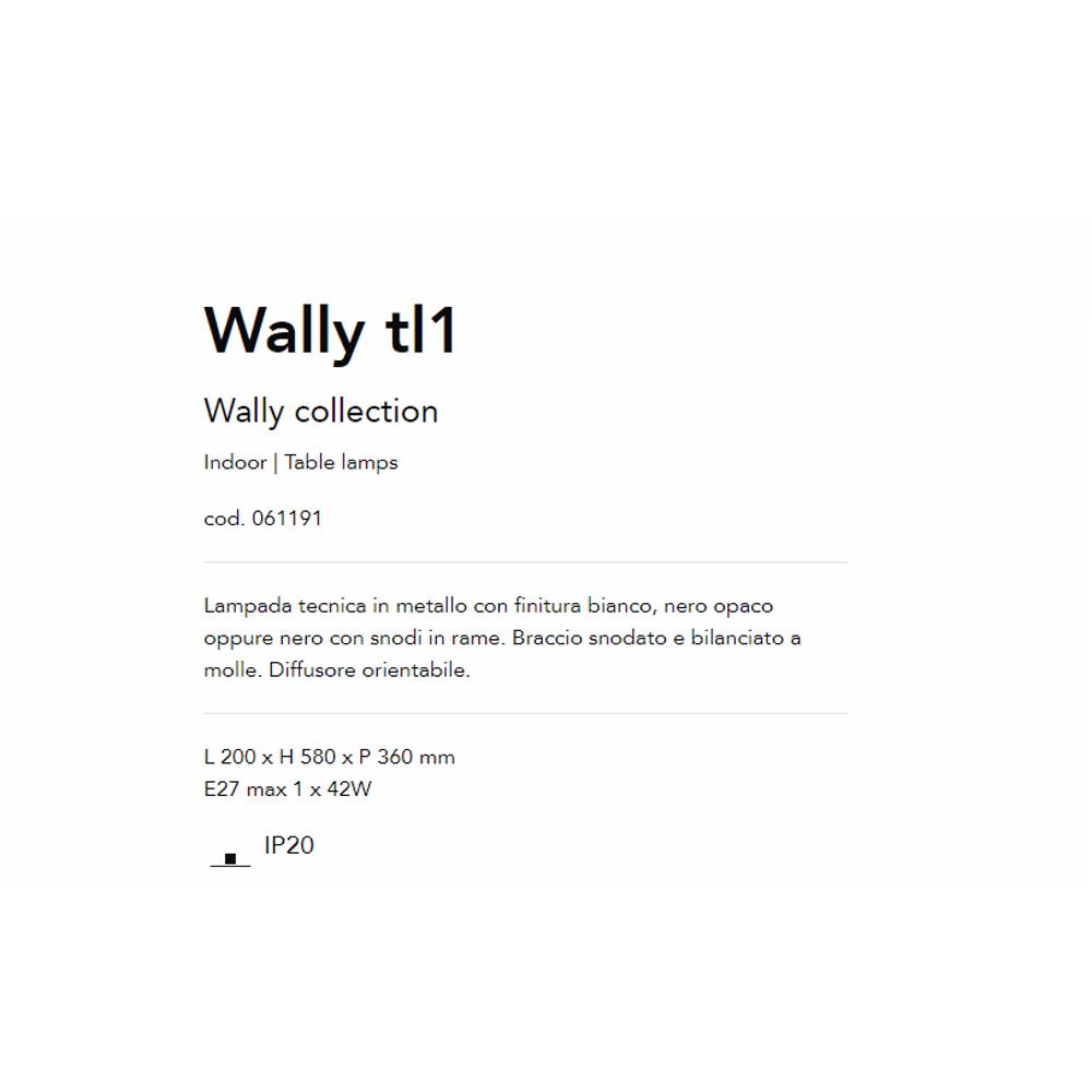 061191 Wally Настолна лампа, E27 max 1x 42W, IP20 Ideal Lux_small