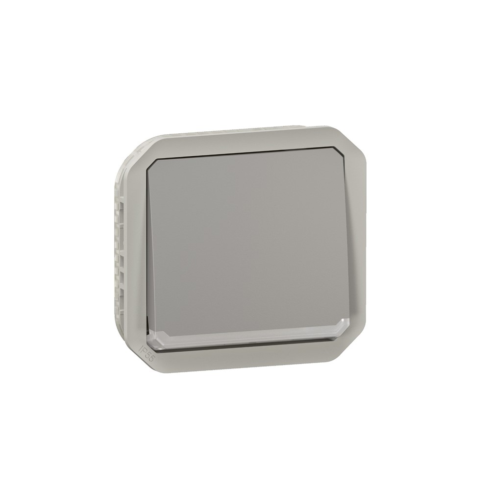 LG-069512L Механизъм за девиаторен ключ с индик. 10AX-250V, сив, Plexo New, Legrand