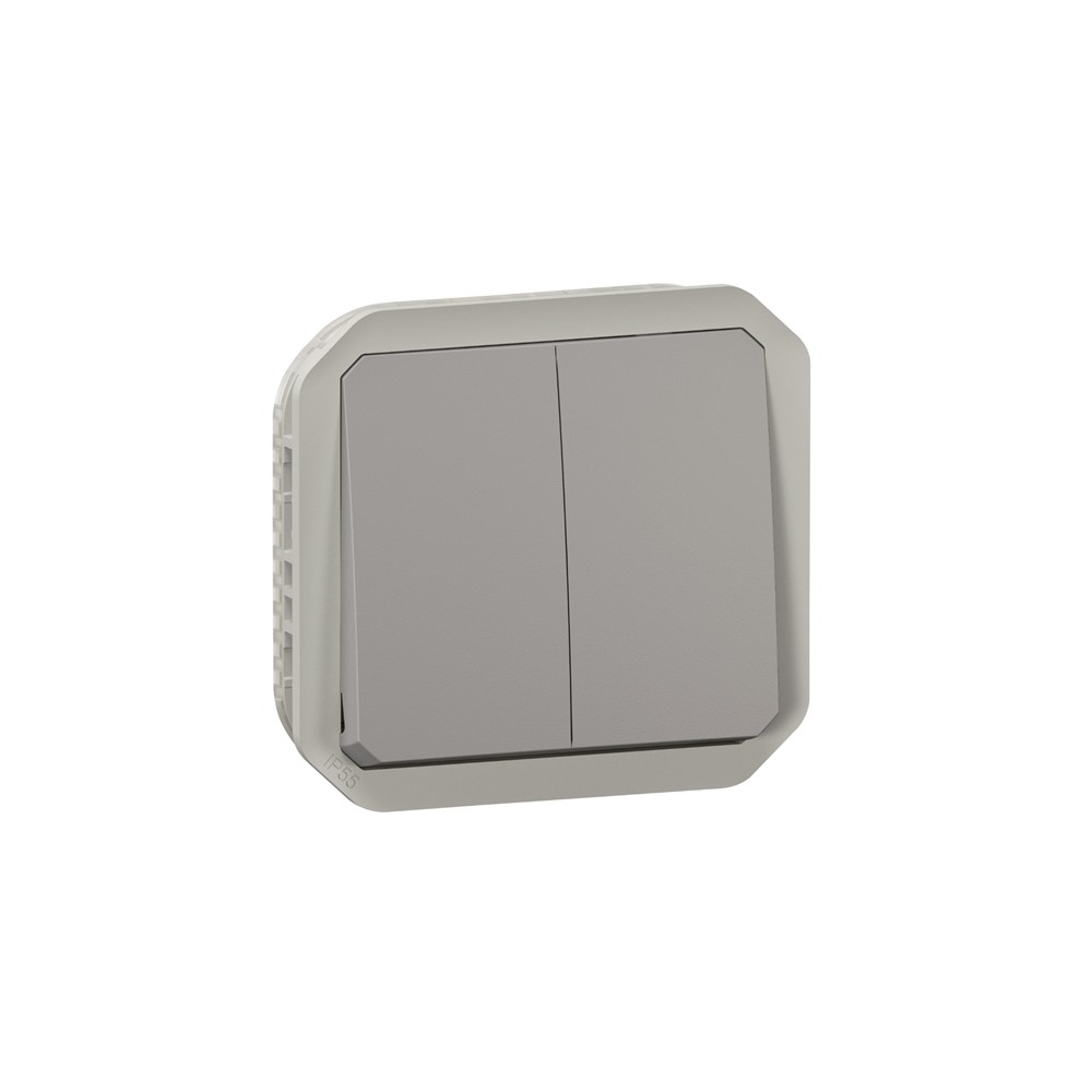 LG-069525L Механизъм за сериен девиаторен/сериен бутон NO/NC Plexo New, сив, Legrand_small