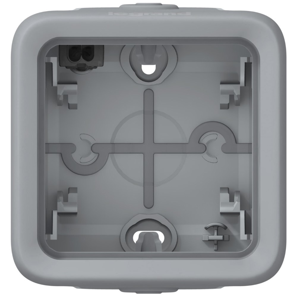 069651 Кутия за повърхностен монтаж IP55 сива Plexo , Legrand