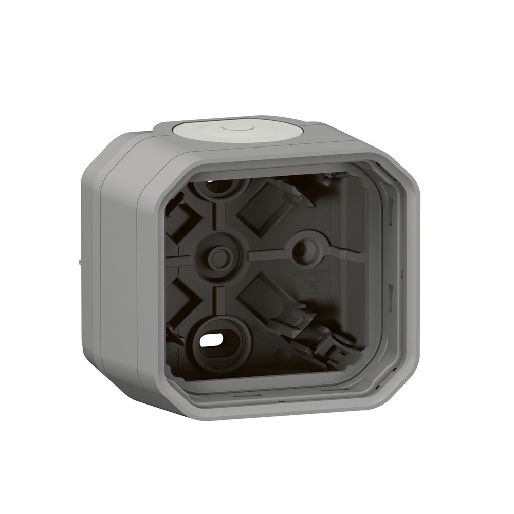 069651L Кутия за ОМ Plexo New 1М, с мембрана, сив, Legrand