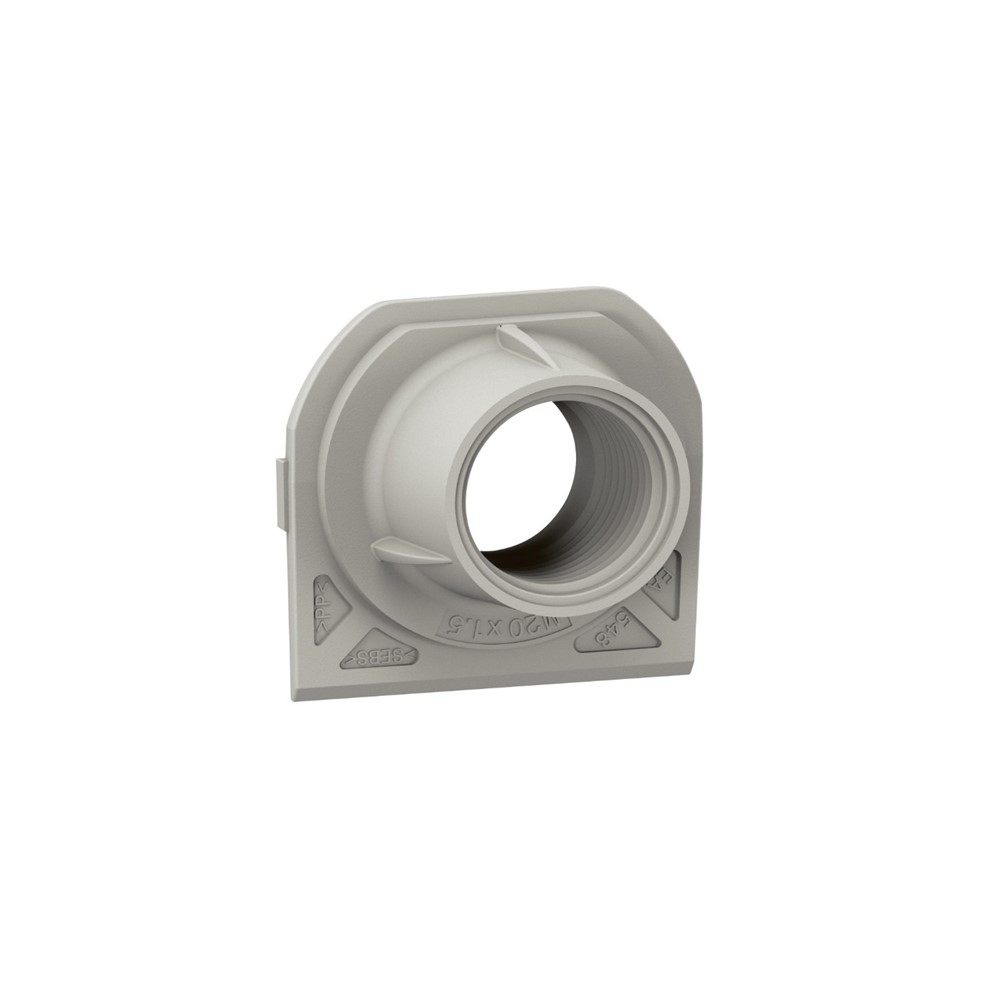069660L Кабелен щуцер Plexo New, 1 вход ISO 20, за монтаж на кутии за ОМ, сив, Legrand_small