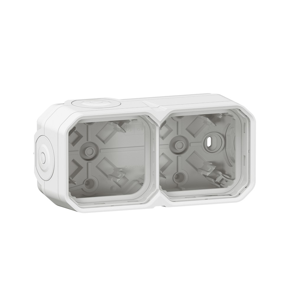 069690L Кутия за ОМ Plexo New 2М, с мембрана, хориз./верт., бял, Legrand