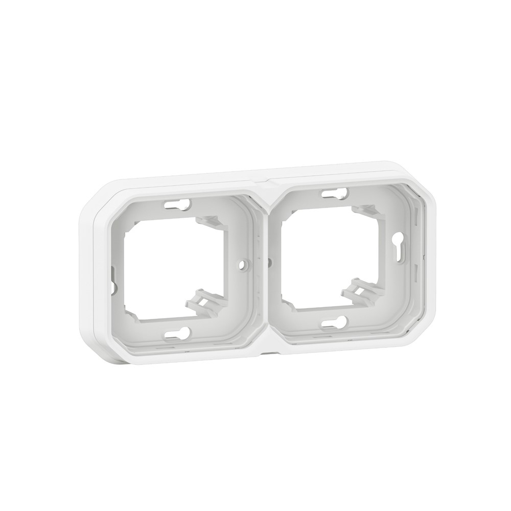 069694L Монтажна рамка Plexo New, 2х (2+2М), хориз./верт., бял, Legrand