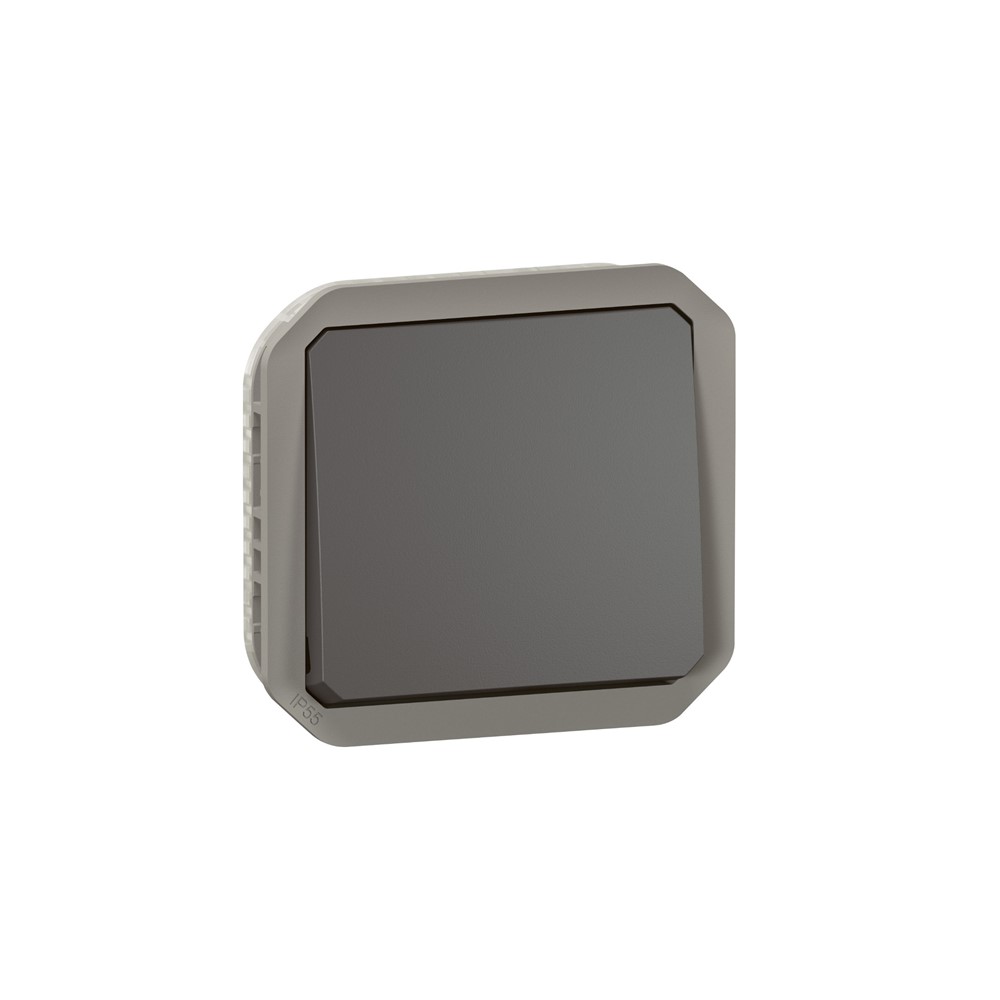 069801L Механизъм за девиаторен ключ Plexo New, IP55 IK08, 10AX 250V, антрацит, Legrand