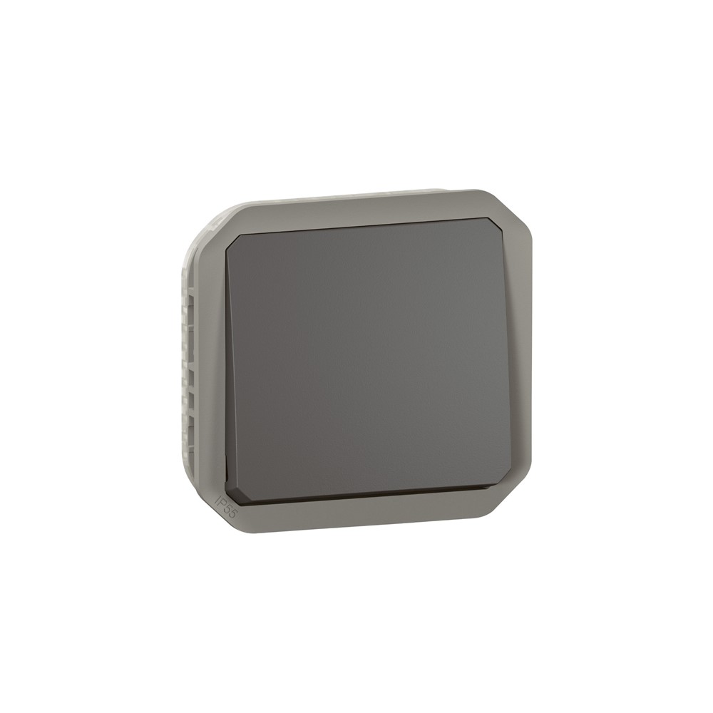 069810L Механизъм за NO бутон Plexo New, IP55 IK08, 10А, антрацит, Legrand