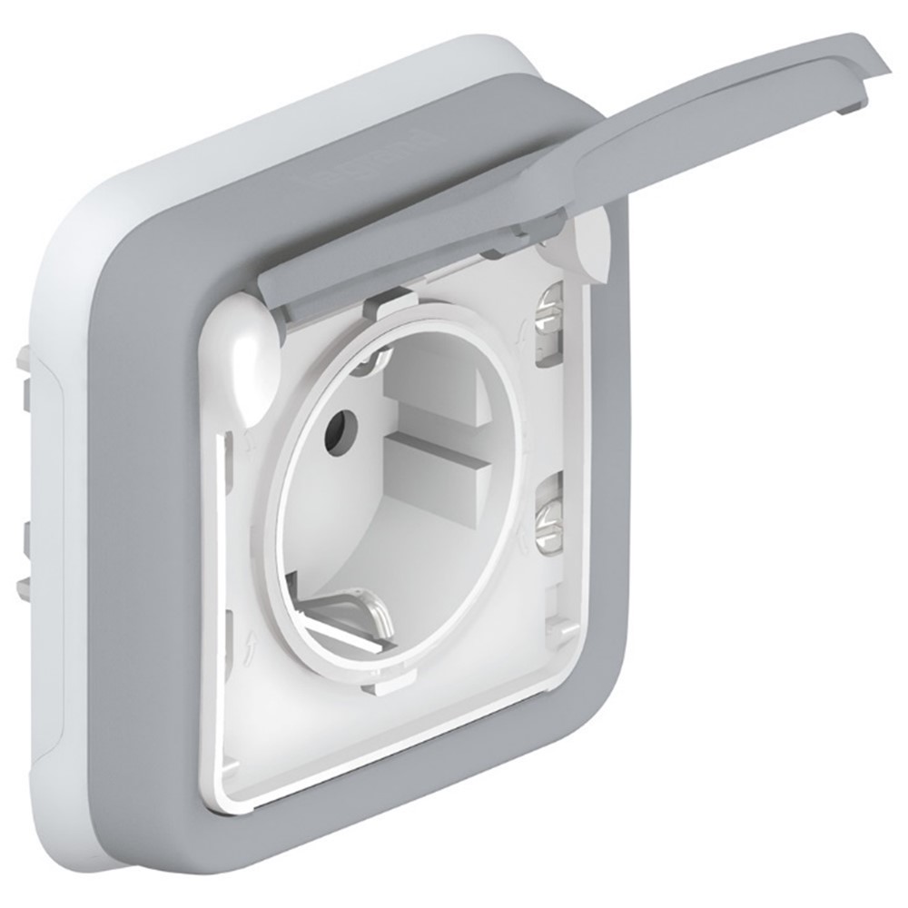 069833 Контакт шуко за скрит монтаж сив IP 55 Plexo , Legrand_small