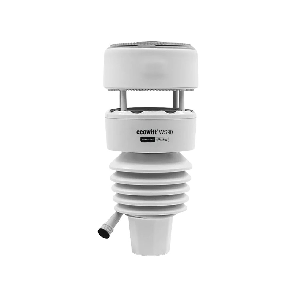 072032 Метеорологичната станция Ecowitt WS90 7-in-1, Bluetooth 5.0 Low Energy, Zigbee, Shelly