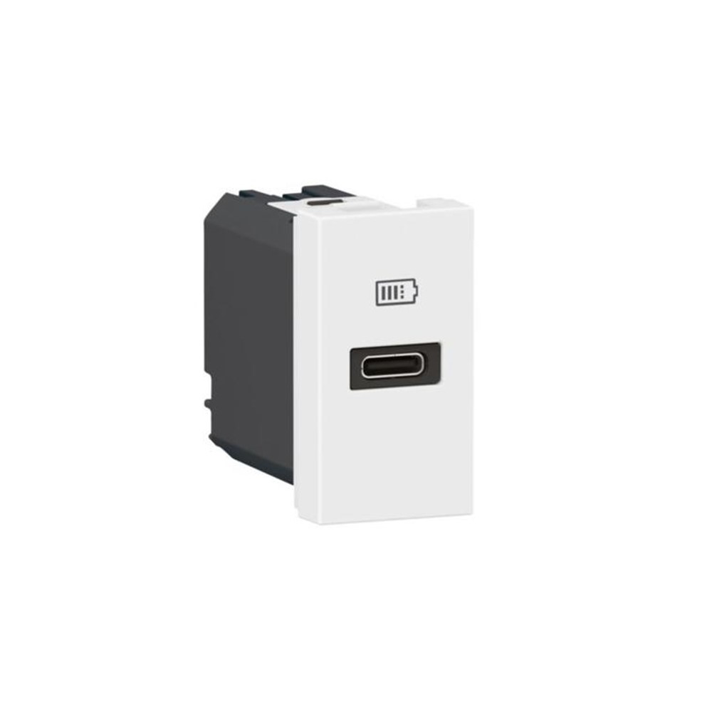 077690L Контакт Mosaic, USB-C, 1M 20W, white, Legrand_small