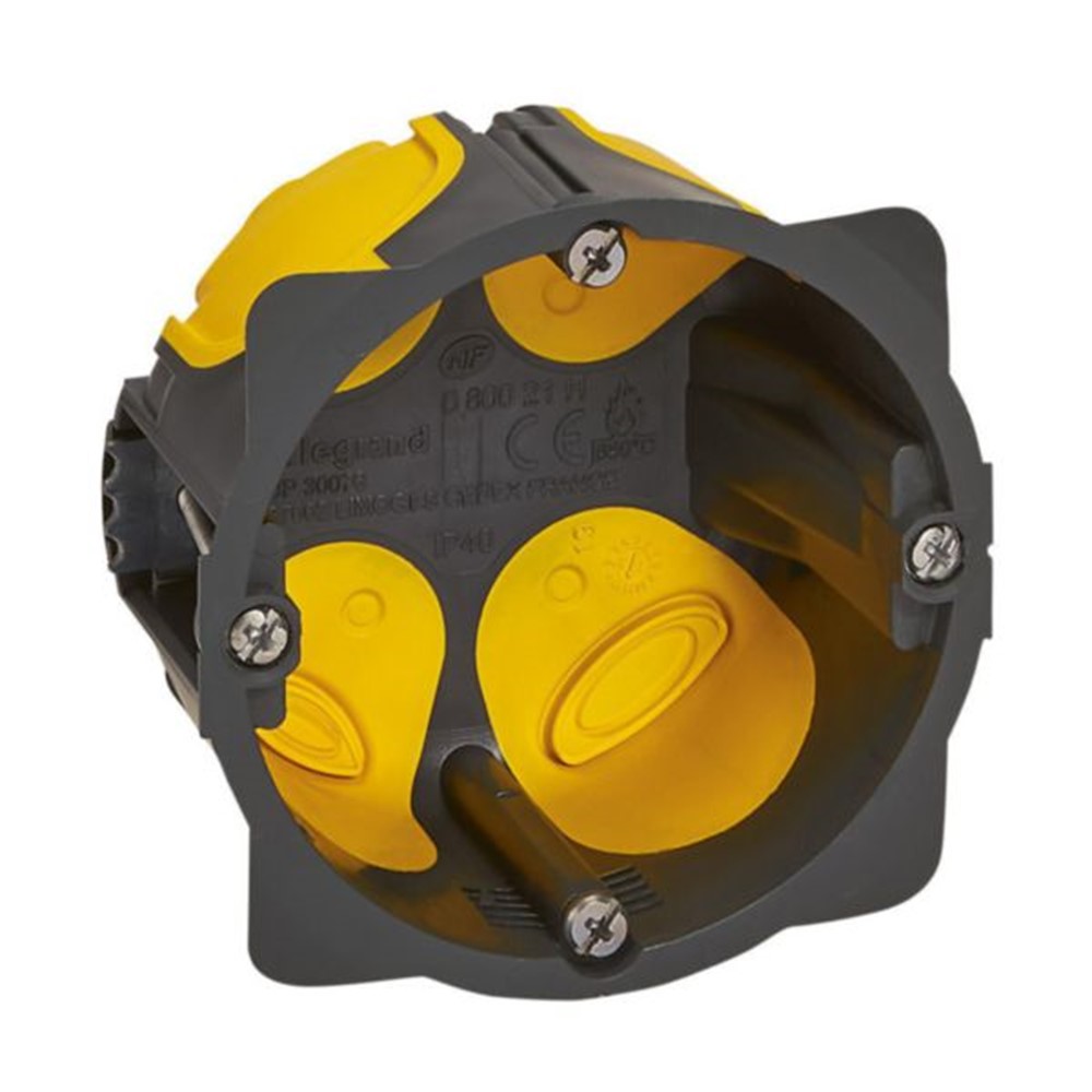 080021L Конзола EcoBatibox, за гипсокартон 1xØ67, дълб.40мм, IP40, Legrand