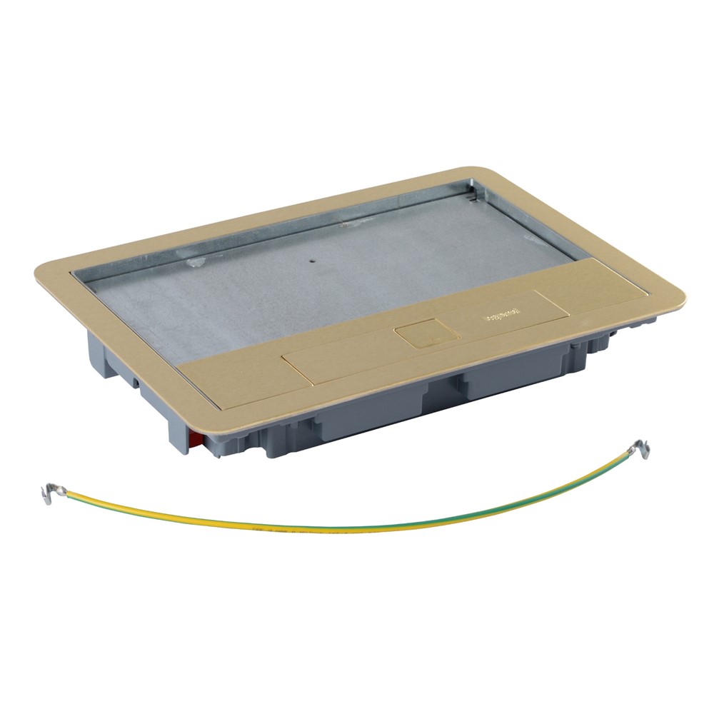 088006 Капак за подова кутия с рамка, месинг 8/12М, Legrand