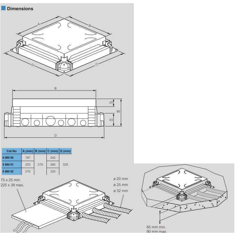 088090 Нивелираща се конзола за вграждане в бетонен под, 8/12М, Legramd_small