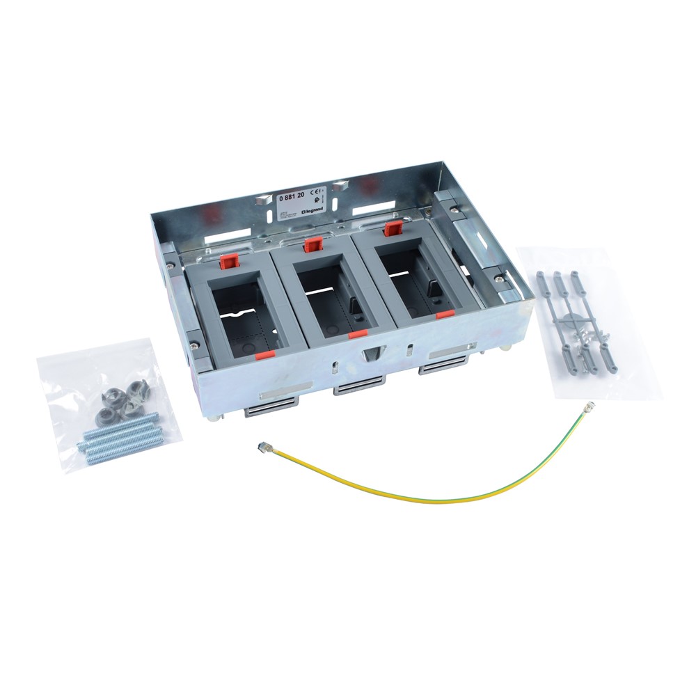 088120 Комплект хоризонтални регулируеми опори 3х4М, за подови кутии 12М, Legrand