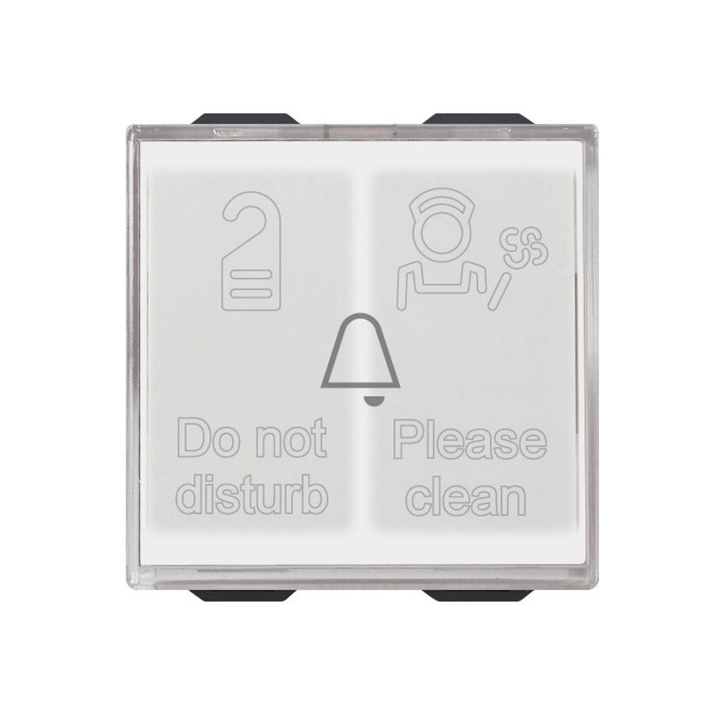 09097 Бутон с подсветка с два хотелски индикатора 1P NO 10 A 230 V 2M VIMAR NEVE UP