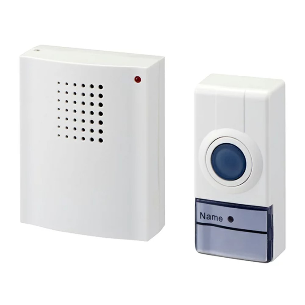 094250 Безжичен звънец 80dB, до 50 м, 32 мелодии, бял, Legrand