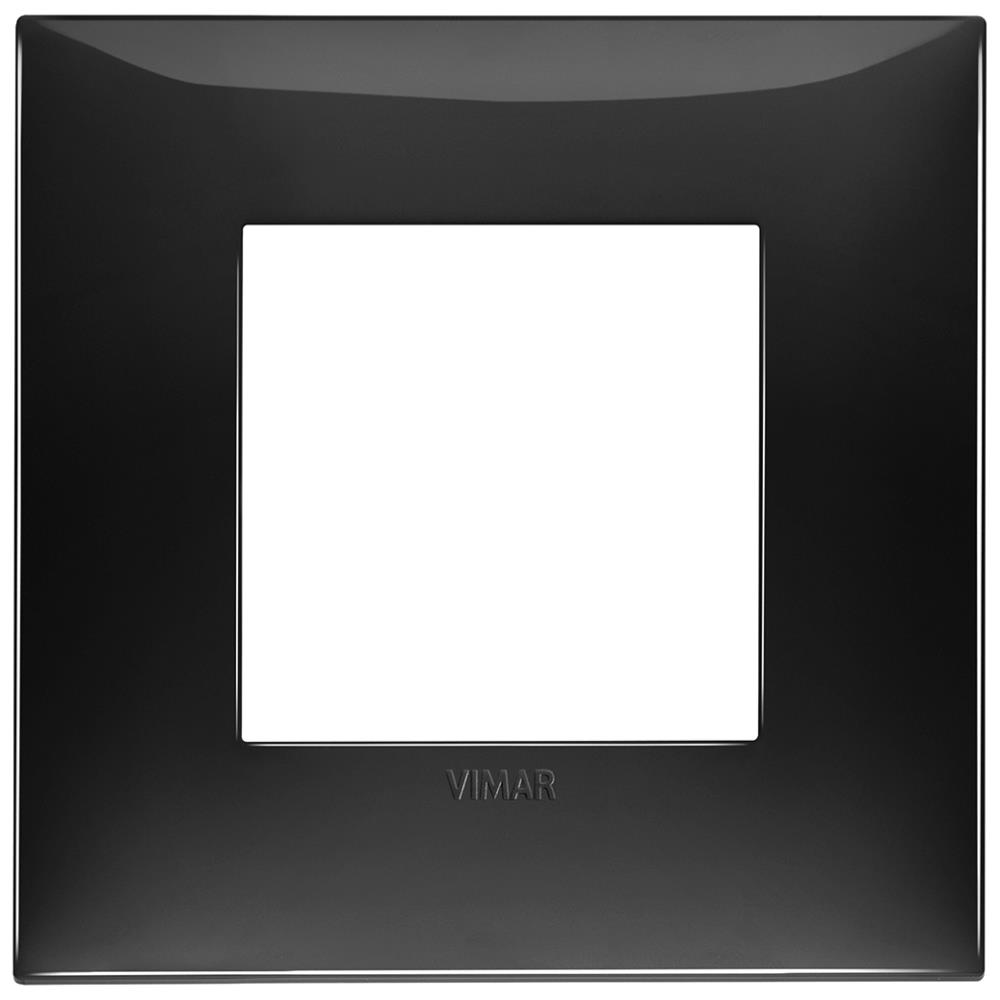 09662.04 Декоративна рамка технополимер, 2M, Черен  гланц, VIMAR NEVE UP