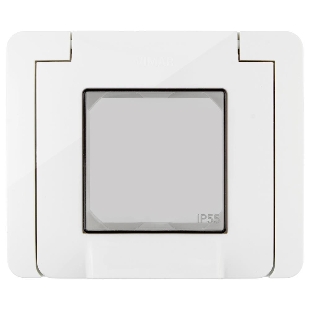 09912.01 Влагозащитен капак Neve Up, IP55, 2M, с винтове, white, Vimar