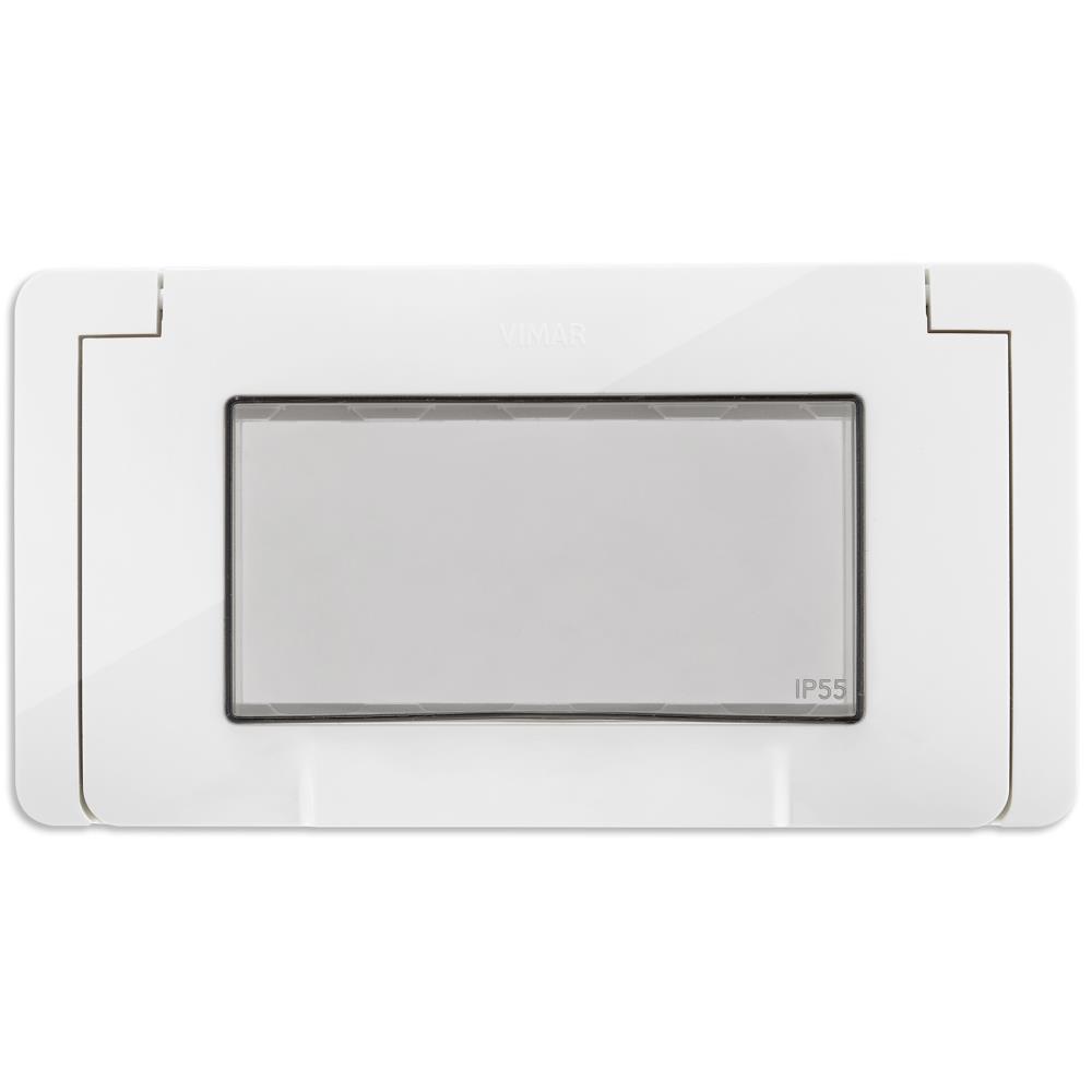 09914.01 Влагозащитен капак Neve Up, IP55, 4M, с винтове, white, Vimar
