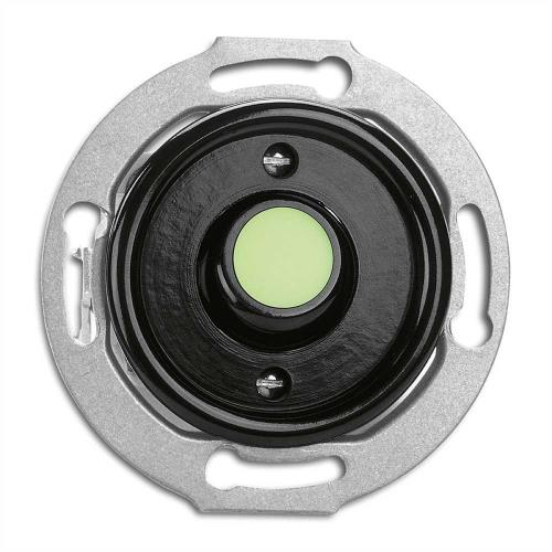 100973 Бутон за осветление с подсветка 10AX,AC250V Ø 7,0 cm, бакелит, черен, без дек. рамка ,THPG