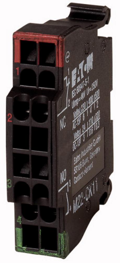 107940 M22-CK11 Контактен елемент, кликклеми, преден, 1NO1 NC/3A,4А, за RMQ22; NZM1-4 , Eaton_small