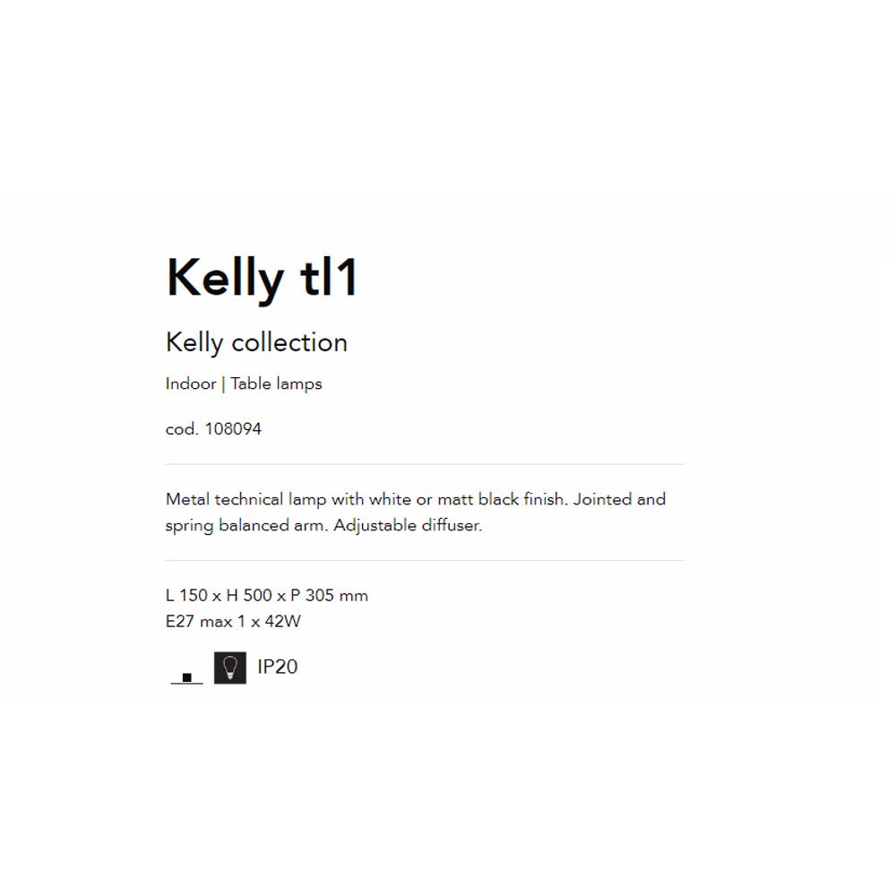 108094 Kelly Настолна лампа, E27 max 1x 42W, IP20 Ideal Lux_small