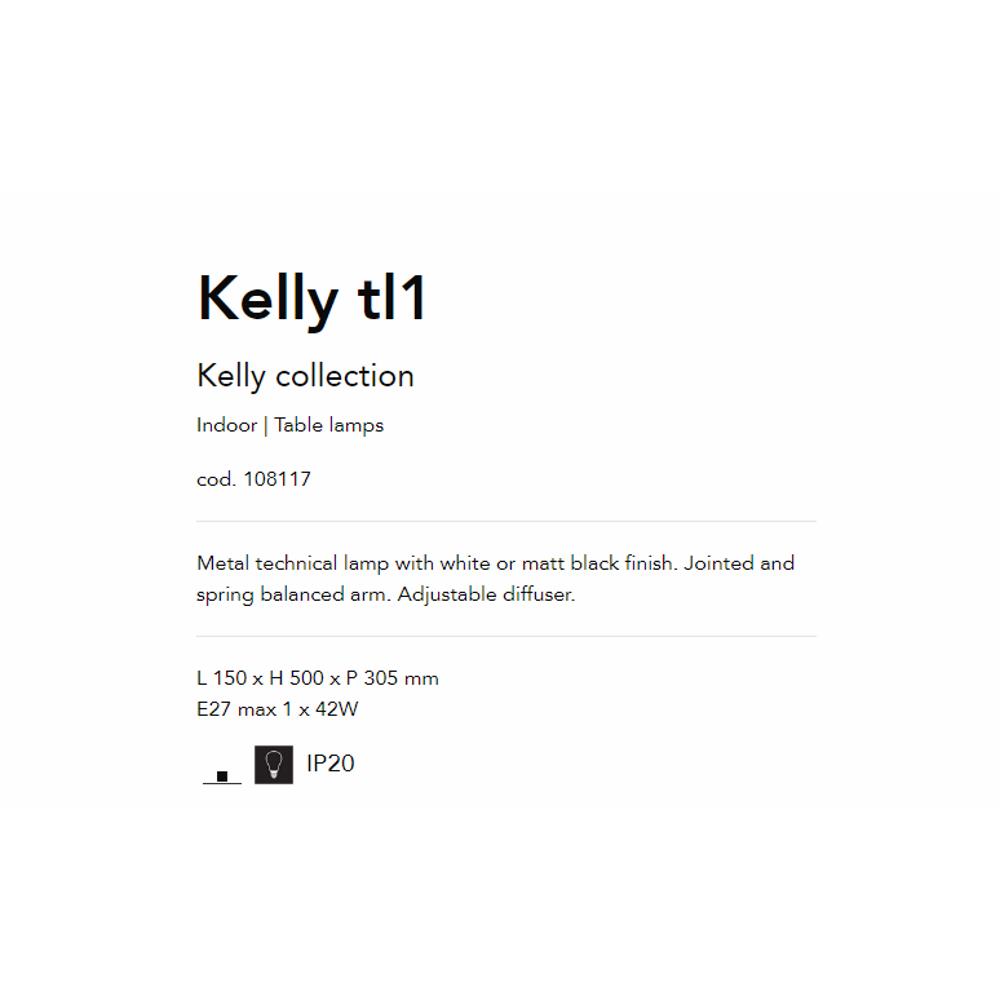 108117 Kelly Настолна лампа, E27 max 1x 42W, IP20 Ideal Lux_small
