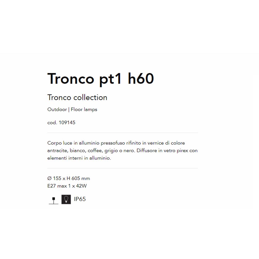 109145 Tronco Градинска аплик E27 max 1 x 60W, IP44 Ideal Lux_small