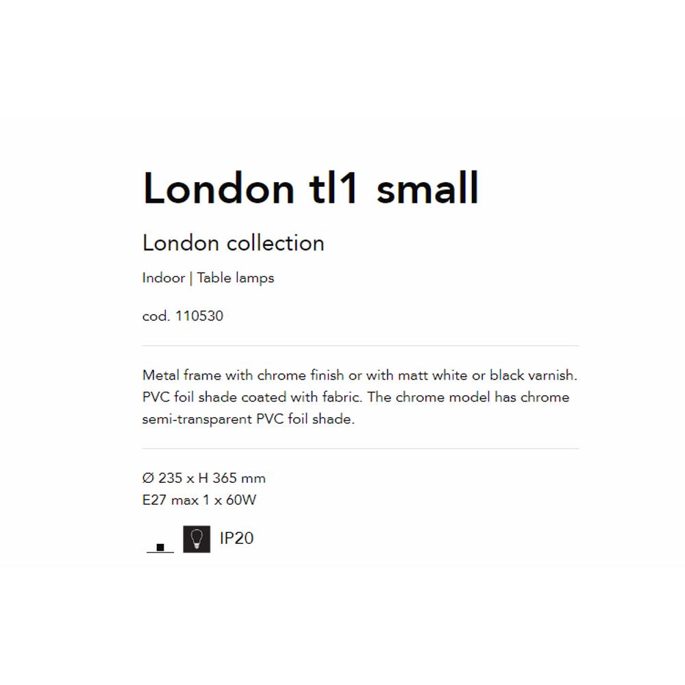 110530 London Настолна лампа Small ,E27 max 1 x 60W, IP20 Ideal Lux_small