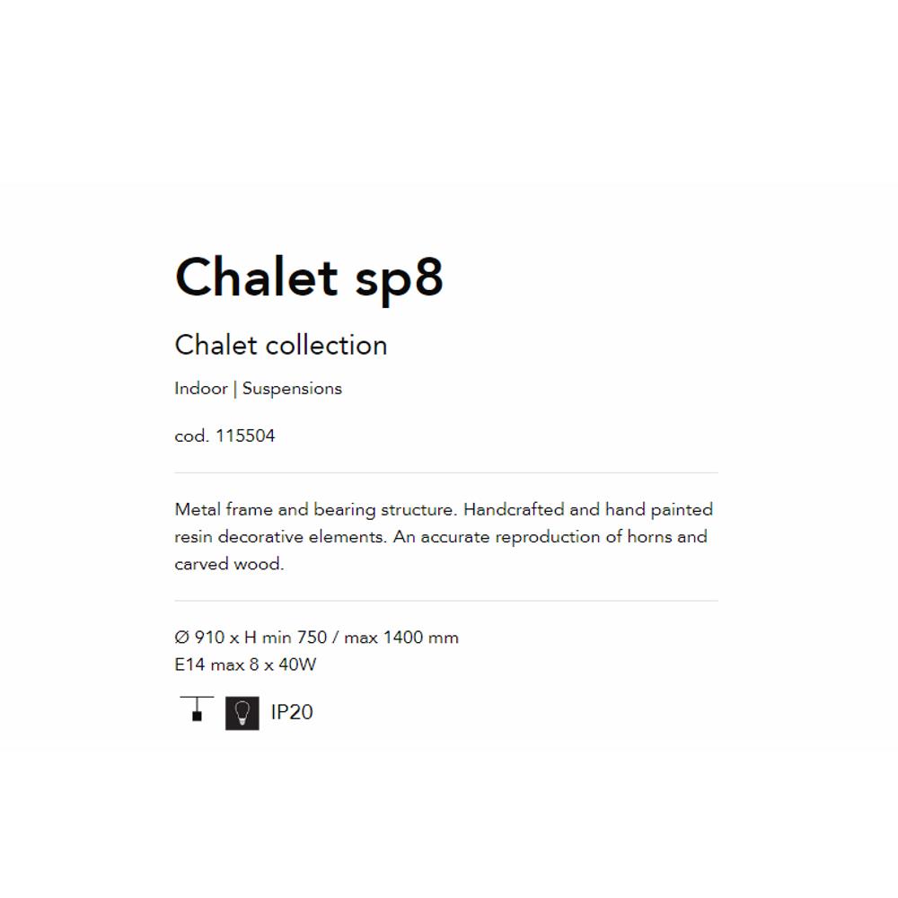 115504 Chalet Полилей, E14 max8x40W, IP20, Ideal Lux_small