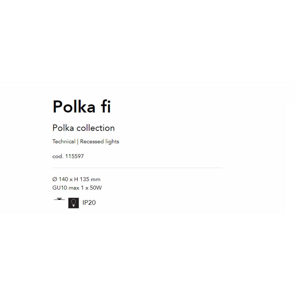 115597 Polka Луна GU10 max 1 x 50W, IP20 Ideal Lux_small