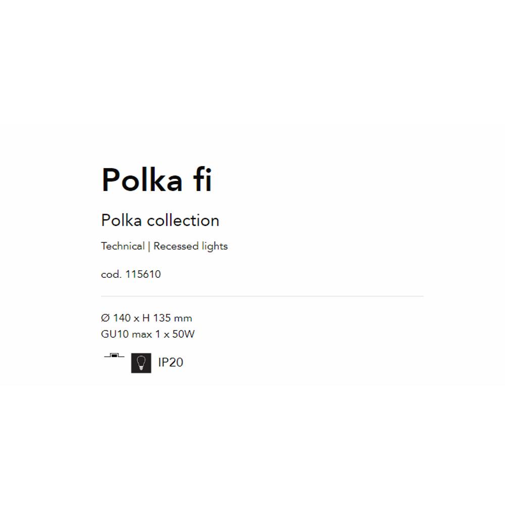 115610 Polka Луна GU10 max 1 x 50W, IP20 Ideal Lux_small