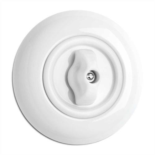 186894 Ротационен ключ за щори 10A,10AX,AC250V Ø 7,0 cm, порцелан, бял, без дек. рамка ,THPG_small