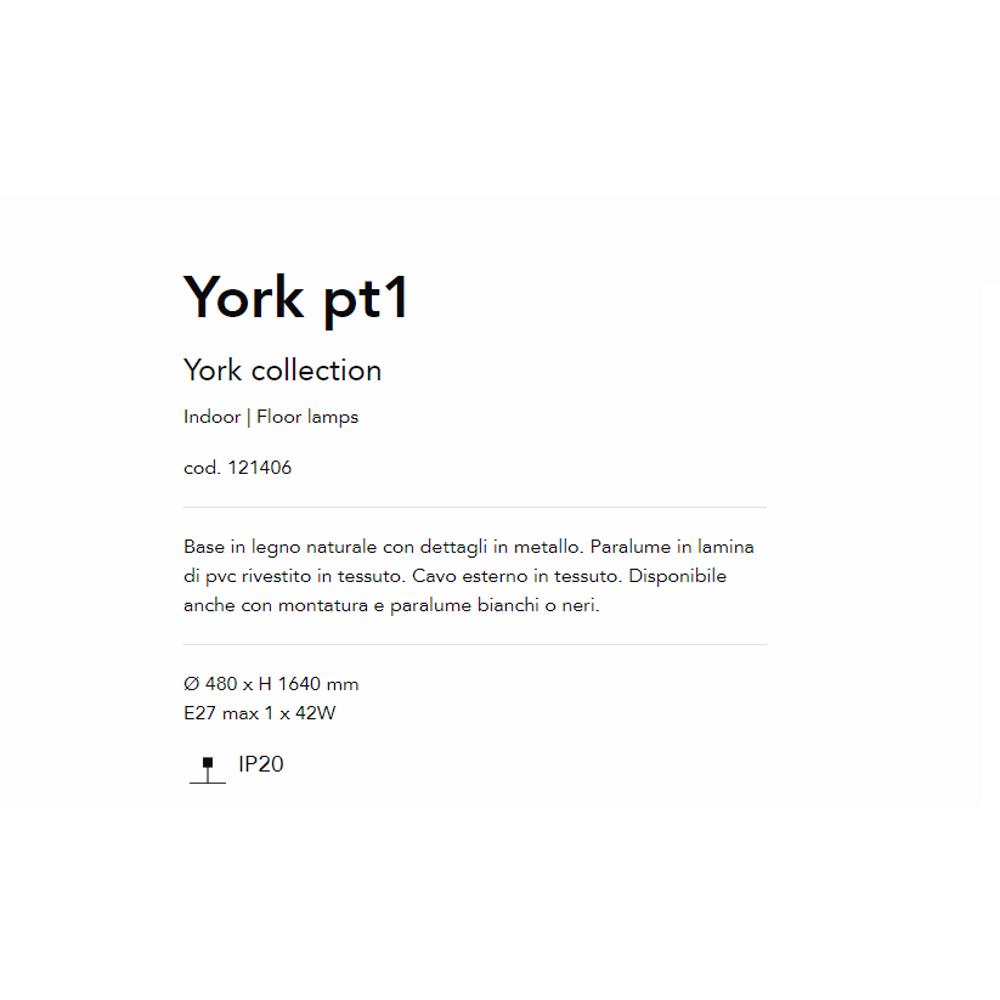 121406 York Лампион, E27 max 1 x 60W, IP20 Ideal Lux_small